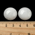thumbnail image 3 of 20pcs Natural White Jade Cabochons Flat Round 20~21.5x6~8mm, 3 of 3