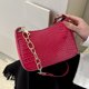 thumbnail image 4 of Bolso de compras con patrón de cocodrilo para mujer, a la moda, para regalo (rojo rosa) Tmvgtek Para Estrenar, 4 of 9