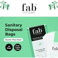 thumbnail image 5 of Fab Little Bag Starter Plus Pack - 45 Sanitary Disposal Bags Plus Recyclable Refill Pack for Out and About (45 Pack), 5 of 6