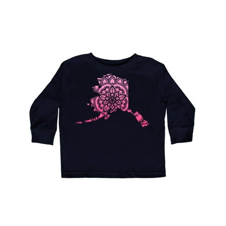 

Inktastic Alaska Silhouette Mandala Gift Toddler Boy or Toddler Girl Long Sleeve T-Shirt