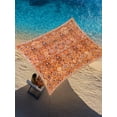 thumbnail image 2 of Sun Shade Sail 8'x10' Orange Boho Rectangle Sun Shade Sails Canopy Waterproof Bohemian Southwest Ethnic Style Outdoor Sunshades Sand UV Block Cover Shades Cloth for Patio Backyard Garden Deck Porch, 2 of 9