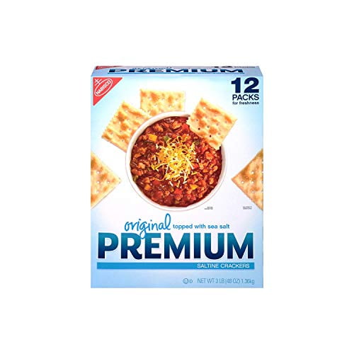 Original Premium Saltine Crackers Topped with Sea Salt, 3 Pound
