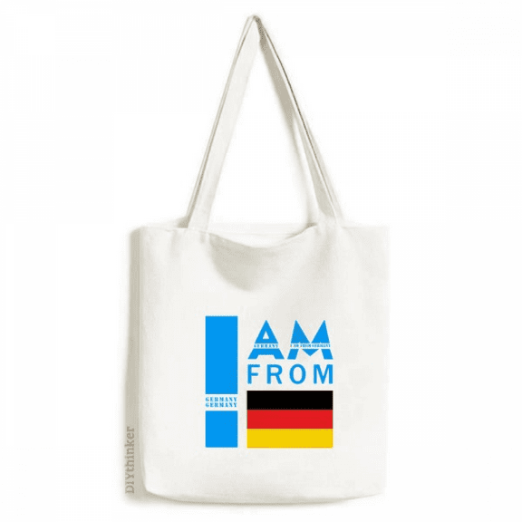 I Am From Germany Tote Canvas Bag Shopping Satchel Casual Handbag