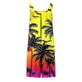 thumbnail image 4 of Mifsaly Shorts Overalls for Women Adjustable Straps Abstract Print Linen Shorts Jumpsuits Lightweight Loose Fit Casual Summer Beach One Piece Outfits with Pockets Yellow,M, 4 of 5