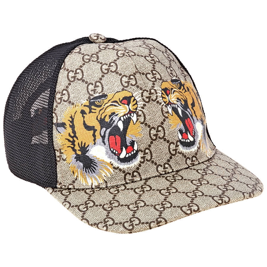 tigers print gg supreme baseball hat
