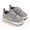 F-254Grey, variant on ZHOGXU Spring And Summer Children Baby Toddler Shoes Boys And Girls Casual Shoes Flat Bottom Light Breathable Comfortable Solid Color Hook Loop,Blue,0-6 Months