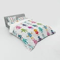 thumbnail image 3 of Ambesonne Cartoon Bedding Set 3 Pcs, Robot, Twin XL, Multicolor, 3 of 3