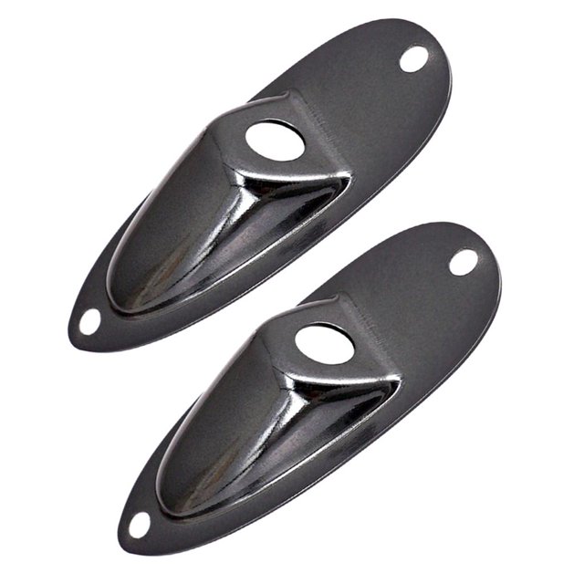 Placas de entrada de salida Yuyangstore para bajo de guitarra Negro