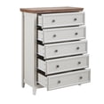 thumbnail image 3 of Beige 44.3 in. H Accent Cabinet with 5 Drawers, 3 of 12