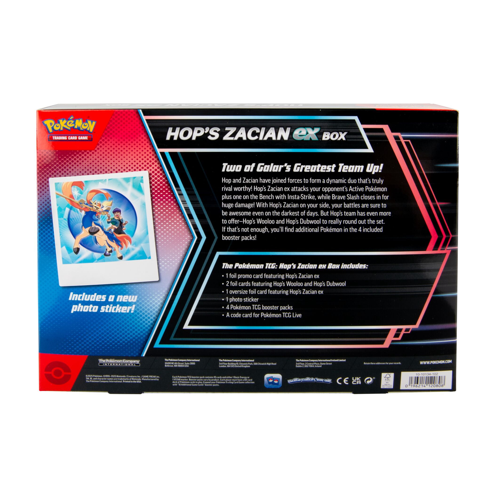 Pokémon TCG: Hop’s Zacian ex Box