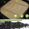 thumbnail image 2 of Pu Leather Car Seat Bottom Covers Protectors Include Pair Front Driver Seat Pad Mat and Rear Bench Cover Universal Fit % Vehicles, 2 of 8