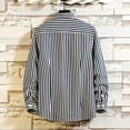 thumbnail image 4 of Shirts For Men Trend Striped Long Sleeve Button Down Lapel Plus Size Blouse Casual Loose Fall Tops Black XXXXL, 4 of 9