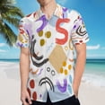 thumbnail image 5 of High Quality Hawaiian Shirts for Men Short Sleeve Aloha Beach Shirt Floral Summer Casual Button Down Shirts Blouses WNUG96, 5 of 7