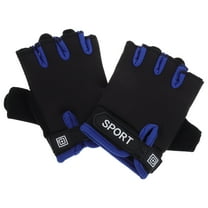 MUSEYA 1 Pair Fingerless Gloves Kids Anti Slip Nylon Gloves for Outdoor Activities Multi