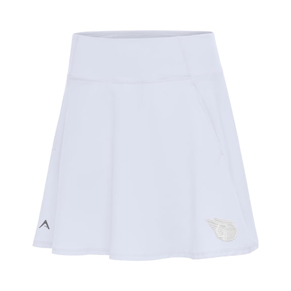 Women's Antigua  White Cleveland Guardians Chip Skort