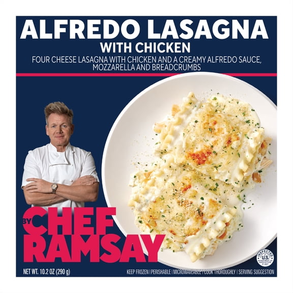 By Chef Ramsay Alfredo Lasagna with Chicken, 10.2 oz (Frozen)