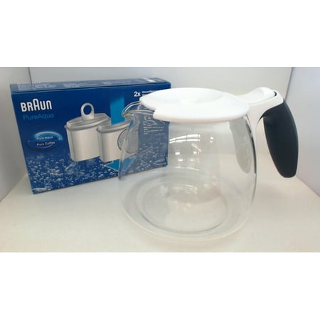 

Braun Coffee Maker Carafe AromaDeluxe 67050715 & Water Filer 3112770 Kit