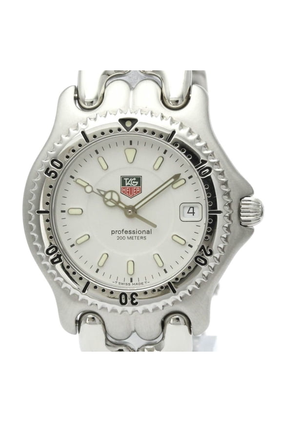 Pre-Owned TAG HEUER Sel Professional 200M Steel Quartz Mens Watch WG1112 Polished (Good)