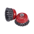 thumbnail image 2 of CRAFTHROU 6Pcs Coarse Knotted Wire Cup Brush Set for Industrial Use 2.76Inch, 2 of 4