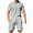Gray, variant on Aofany Mens Short Sets 2 Piece Outfits Fashion Summer Tracksuits Plus Size Short Sleeve Pullover Shirt and Shorts Jogging Set