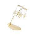 thumbnail image 1 of Rotating Spinner Candle Tea Light Xmas Christmas Decor Holder Table Home Desktop Decor Snowflakes, 1 of 8