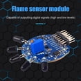 thumbnail image 3 of Módulo Sensor De Llama Módulo sensor de llama Detección de 5 vías 3.3V-9V para accesorios Arduino, 3 of 5