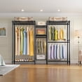 thumbnail image 4 of VIPEK Classic V6 5 Tiers Wire Garment Rack Heavy Duty Clothes Rack Freestanding Closet Storage Rack, Max Load 850LBS, Black, 4 of 8