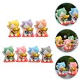 thumbnail image 3 of 7 Pcs Statues Miniatures de Chat en Résine, Figurines de Chat, Mini Statues de Jardin Miniatures, Décors, 3 of 8