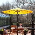thumbnail image 3 of Sunnydaze 96" Gold Solid Octagon Market Umbrella with Push-Button Tilt, 3 of 15