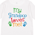 thumbnail image 4 of Inktastic My Grandpop Loves Me Boys or Girls Long Sleeve Toddler T-Shirt, 4 of 5