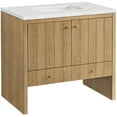 thumbnail image 5 of James Martin Vanities 435-V36 Hudson 36" Single Basin Ash Wood Vanity Cabinet Only - Light, 5 of 7