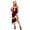 Red, variant on SRZYMJ Womens Christmas Dress Holiday Bodycon Club Mini Dress