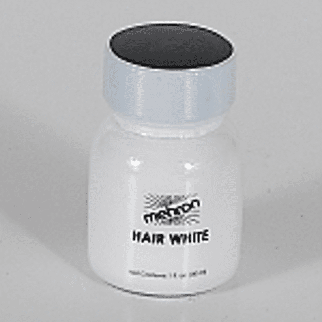 Hair White with Brush 1oz Mehron Color for Beard Moustache or Eyebrows