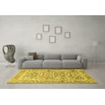 thumbnail image 3 of Ahgly Company Machine Washable Indoor Rectangle Persian Yellow Traditional Area Rugs, 2' x 4', 3 of 4