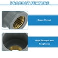 thumbnail image 3 of Uxcell 3 Pcs Pipe Fittings, 32mm 1/2 PT Brass Threaded Pipe Coupling, Grey, 3 of 6