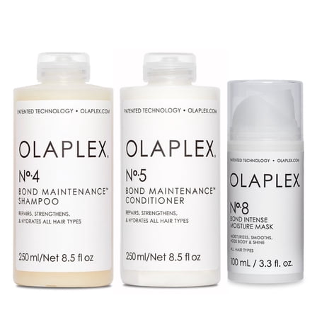 Olaplex Bond Maintenance No.4 Shampoo and No.5 Conditioner 8.5 oz Each and No.8 Mask 3.3 oz Set