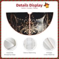 thumbnail image 4 of KLL Gold Pattern Black Skull Christmas Tree Skirt 48" ,Party Decorations Farmhouse for Christmas Decorations Holiday Party, 4 of 6