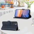 thumbnail image 4 of S22 Case Wallet 2022, for Galaxy S22 Case,[Wrist Strap][Card Holder Slots][Kickstand] Premium PU Leather S22 Phone Cases Flip Cover  Protective for Samsung Galaxy S22 Case (Blue), 4 of 7