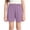 Purple, variant on JOANKDMI Girls' Casual School Uniform Shorts Flat Front Pull On Short Pants Stretchy Basic Activewear for Gym Workout Everyday Comfort Summer Lounge Playwear