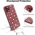 thumbnail image 5 of Case for iPhone 11 Pro, Cute Pattern Soft TPU Case for Girls Women, Camera Hole Protective Case for iPhone 11 Pro (5.8 inch), Little Red Heart, 5 of 13