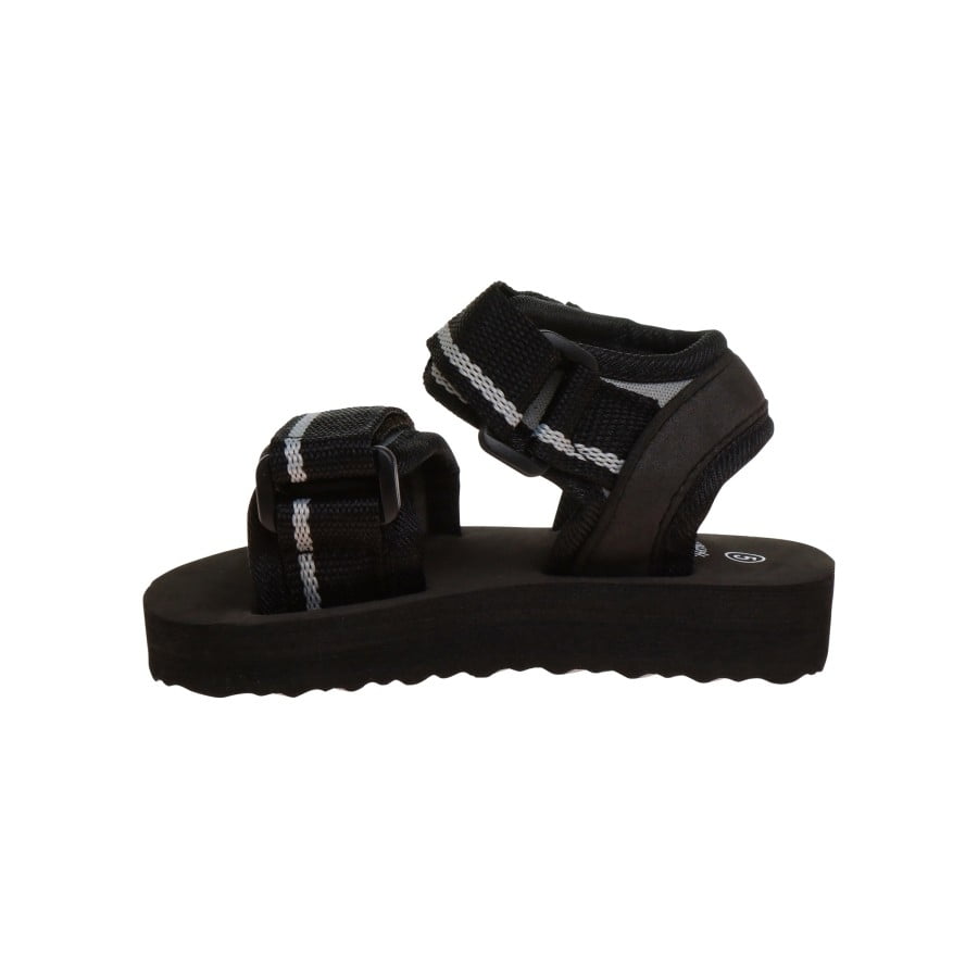 Beverly Hills Polo Club Toddler Sport Sandals for Little Boys Is A Perfect Pick for Family Outings, Black  Grey, 10
