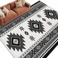 thumbnail image 2 of 5x8 Washable Area Rug, Aztec Non-Slip Large Rectangle Rug for Living Room Dining Room, Gray Southwest Wind Bohemian Country Farmhouse Indoor Floor Mat for Home Decor, 2 of 9