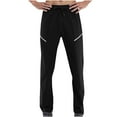 thumbnail image 3 of YLSDY Men's Hiking Pants Running Pants Quick Dry Lightweight Water Resistant Elastic Waist Cargo Pants for All Seasons Black XXL, 3 of 8