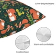 thumbnail image 3 of Pofeuu Forest Squirrel Print Double-sided plush pillowcase Square Throw Pillow Covers Pillows Cover for Living Room Bedroom Sofa Couch Cushion Cover（No pillow core）-20"x20", 3 of 7