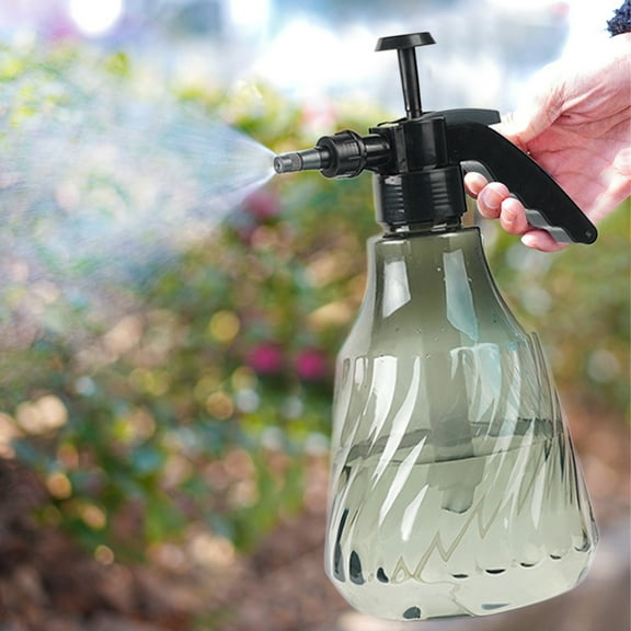 1500ml High Pressure Garden Spray Bottle, Adjustable Watering Can for Lawn and Cleaning, Large Capacity Translucent Bottle with Long Nozzle