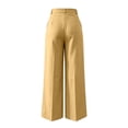 thumbnail image 3 of Lenpel Womens Dress Pants Trendy High Waisted Straight Leg Slacks Casual Business Office Work Trousers with Pockets, 3 of 5