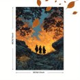 thumbnail image 3 of Moody Witches Coven Canvas Print, Mystical Celestial Halloween Art, Enchanted Dark Home Decor, 3 of 8