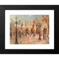 thumbnail image 2 of Franz Guillery 24x19 Black Modern Framed Museum Art Print Titled - Venice, a Lively Scene on St Mark's Square, 2 of 5