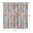 thumbnail image 5 of Pink Paisley and Floral Pattern Shower Curtain 72"x72" ,Bathroom Decorative Shower Curtains Set with 12 Hooks,Modern Waterproof Washable Shower Curtain, 5 of 6