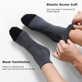 thumbnail image 6 of 6 Pack Men's Ankle Socks with Cushion Athletic Running Socks, Dry & Breathable,  Suitable for Sports, Working Out Menswear Plain, 6 of 6